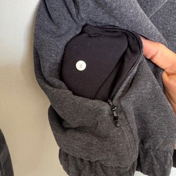 Lululemon After All Pullover in Heathered Black Size 6 - Picture 7 of 8